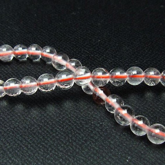 赤ガーデン水晶ブレスレット5mm[T262-780]