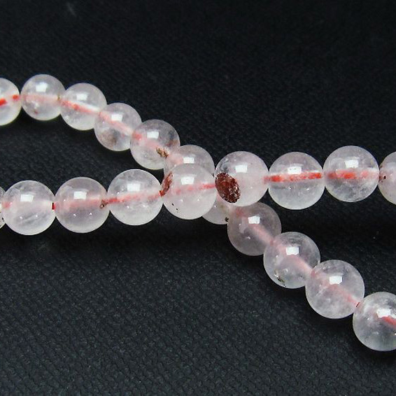 赤ガーデン水晶ブレスレット7mm[T262-793]