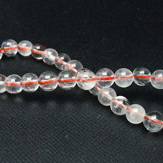 赤ガーデン水晶ブレスレット6mm[T262-796]