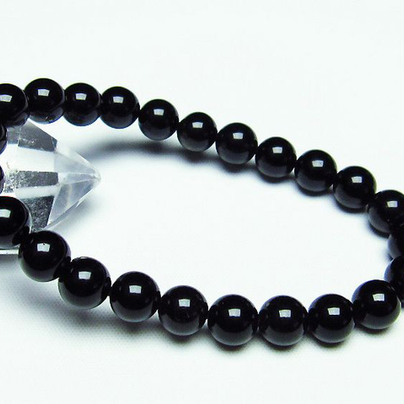 キャッツアイオブシディアンブレスレット8mm[T265-1298]