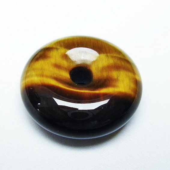 タイガーアイ※黄虎目石平安扣[T267-1001]