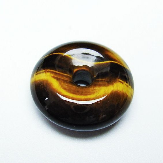 タイガーアイ※黄虎目石平安扣[T267-1015]