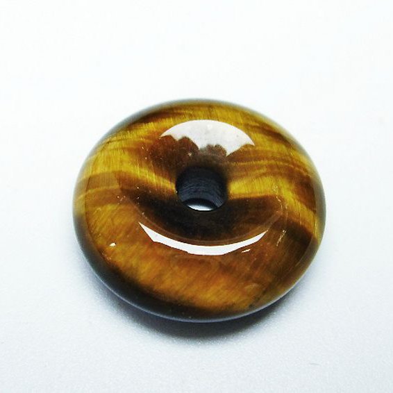 タイガーアイ※黄虎目石平安扣[T267-1028]