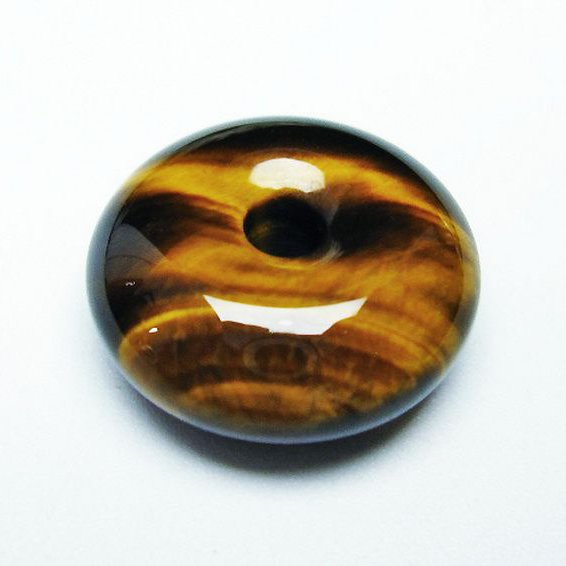 タイガーアイ※黄虎目石平安扣[T267-1032]