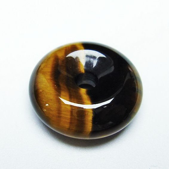 タイガーアイ※黄虎目石平安扣[T267-1044]