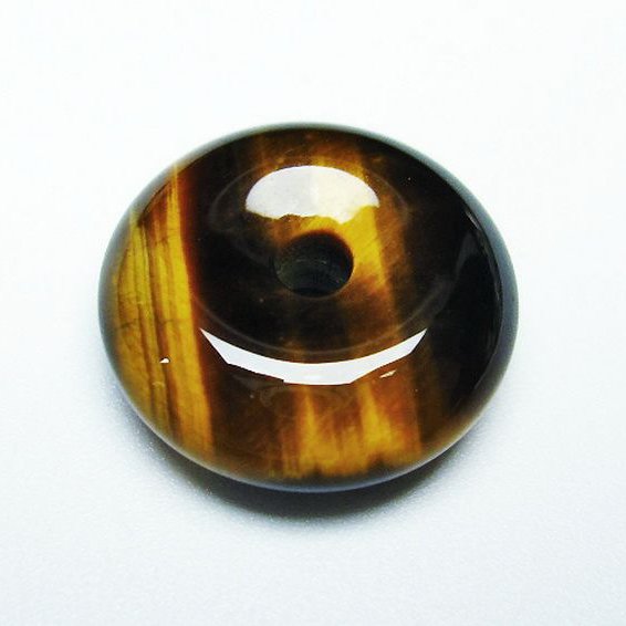 タイガーアイ※黄虎目石平安扣[T267-1047]