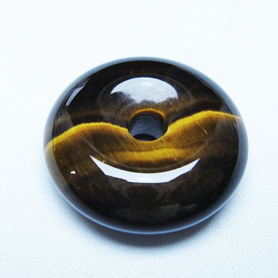 タイガーアイ※黄虎目石平安扣[T267-1061]