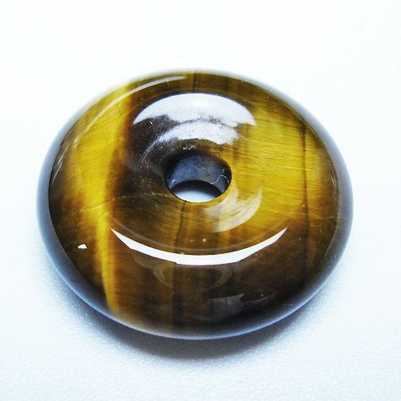 タイガーアイ※黄虎目石平安扣[T267-1068]