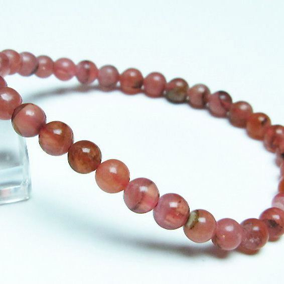 インカローズ(ロードクロサイト)ブレスレット6mm[T27-2473]