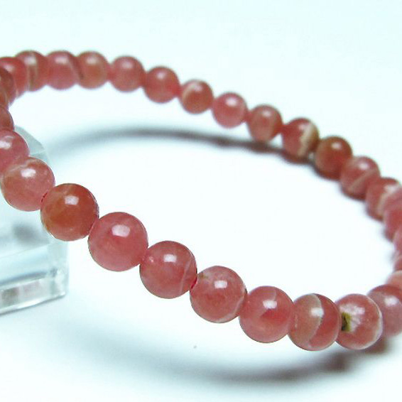 パワーストーン 天然石 インカローズ(ロードクロサイト)ブレスレット6mm[T27-2475]