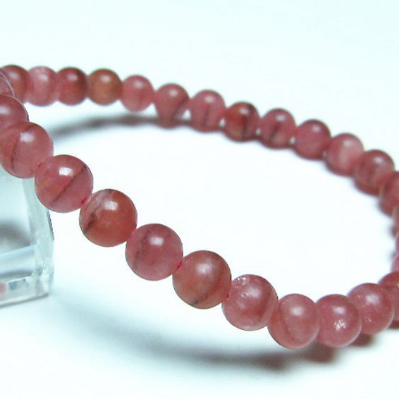 インカローズ(ロードクロサイト)ブレスレット6mm[T27-2479]