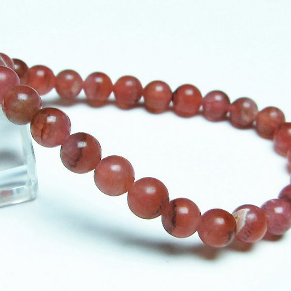 インカローズ(ロードクロサイト)ブレスレット7mm[T27-2482]