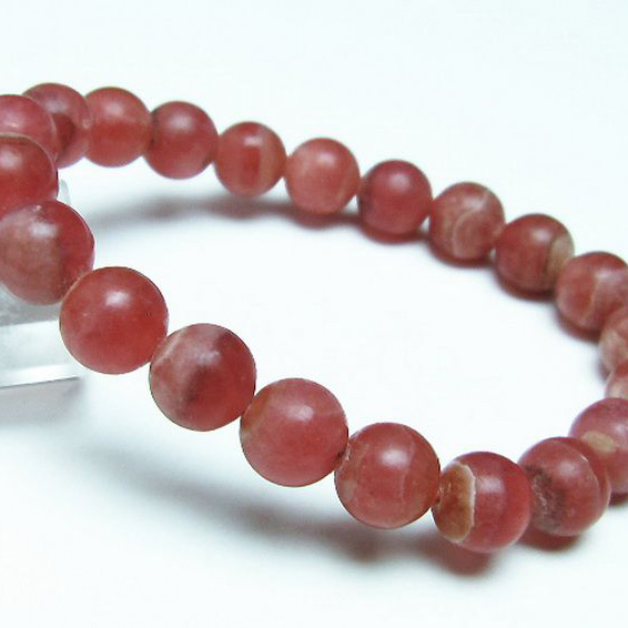 インカローズ(ロードクロサイト)ブレスレット9mm[T27-2531]