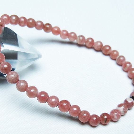 インカローズ(ロードクロサイト)ブレスレット 5mm [T27-2625]