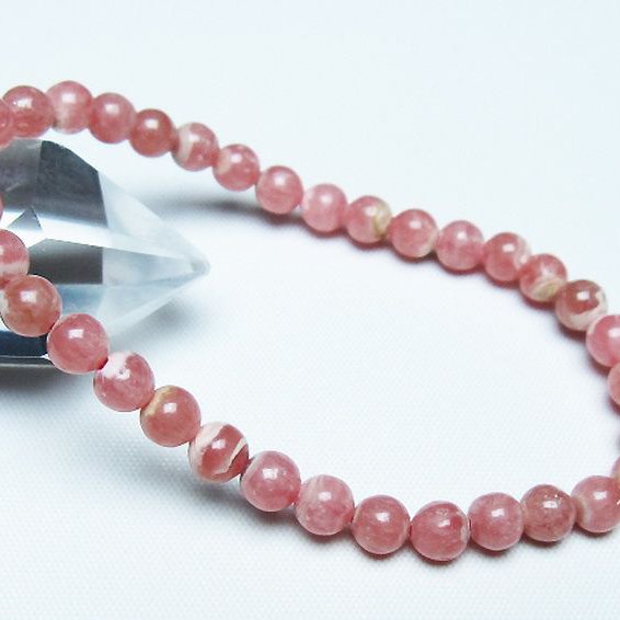 インカローズ(ロードクロサイト)ブレスレット 6mm [T27-2637]