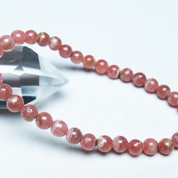 インカローズ(ロードクロサイト)ブレスレット 6mm [T27-2642]