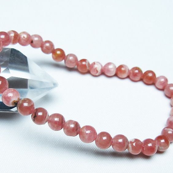 インカローズ(ロードクロサイト)ブレスレット 6mm [T27-2644]