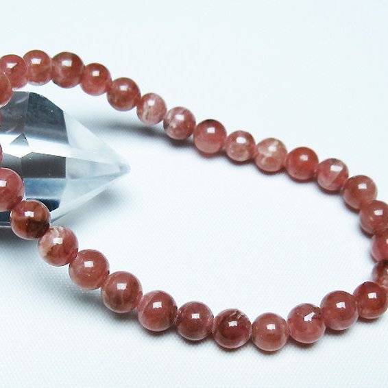 インカローズ(ロードクロサイト)ブレスレット 6mm [T27-2690]