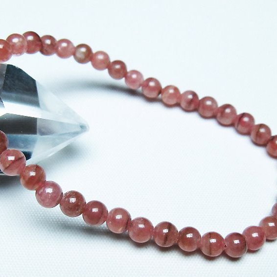 インカローズ(ロードクロサイト)ブレスレット 5mm [T27-2704]