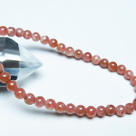 インカローズ(ロードクロサイト)ブレスレット 5mm [T27-2713]