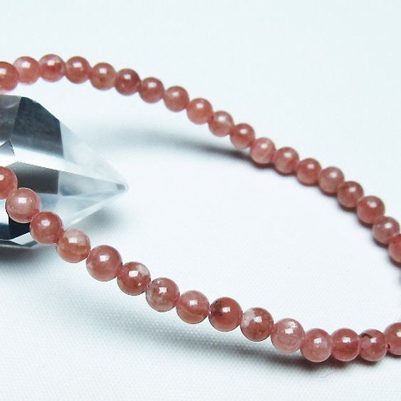 インカローズ(ロードクロサイト)ブレスレット 5mm [T27-2721]