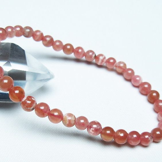 インカローズ(ロードクロサイト)ブレスレット 5mm [T27-2730]