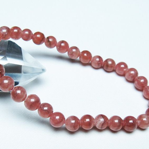 インカローズ(ロードクロサイト)ブレスレット 6mm [T27-2750]