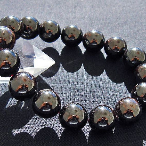 ガーネットブレスレット 14mm [T271-2957]