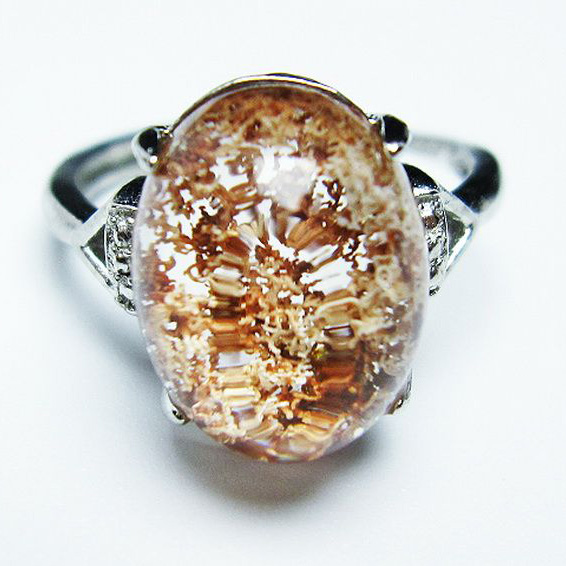 ガーデン （庭園） 水晶 指輪 リング(14号)[T272-2509]