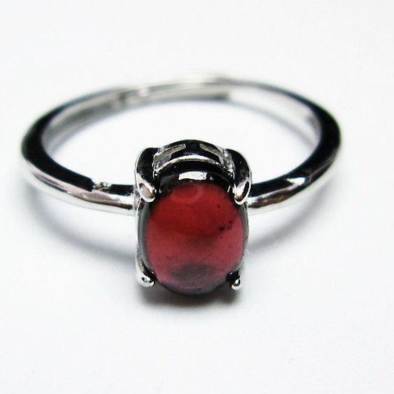 パワーストーン 天然石 キャンディピンク ガーネット 指輪(15号)[T275-21553]