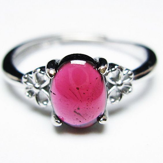 キャンディピンク ガーネット 指輪(15号)[T275-22631]