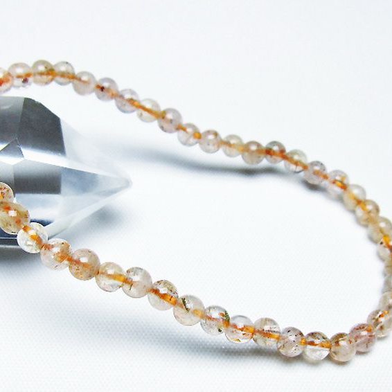 アフリカンストロベリークォーツブレスレット 4mm [T276-2355]