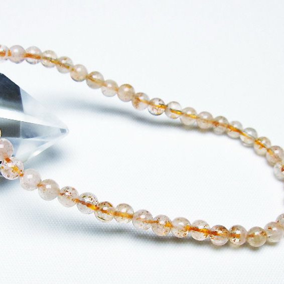 アフリカンストロベリークォーツブレスレット 4mm [T276-2406]