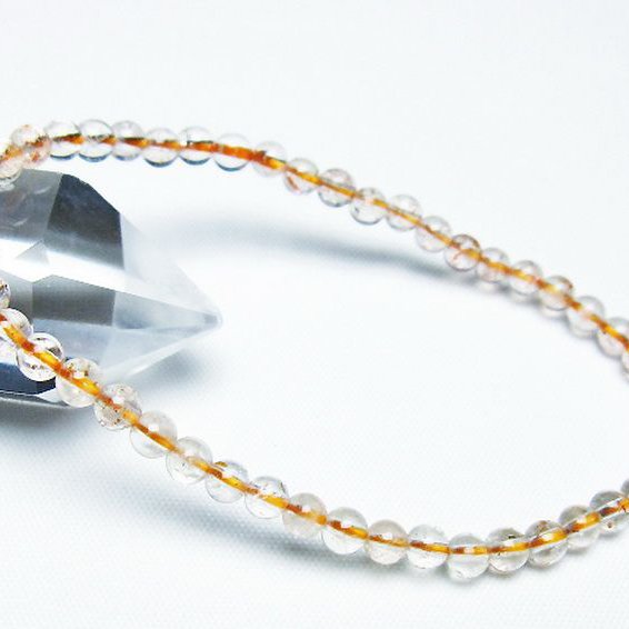 アフリカンストロベリークォーツブレスレット 4mm [T276-2530]