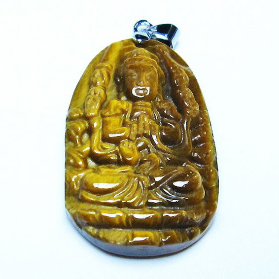 タイガーアイ ※黄虎目石 ペンダント[T277-1147]