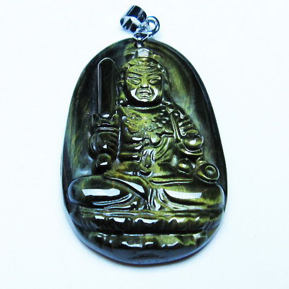 ブルータイガーアイ ※青虎目石 ペンダント[T277-1177]