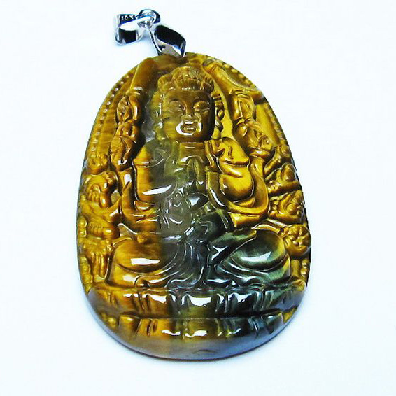 タイガーアイ ※黄虎目石 ペンダント[T277-1190]
