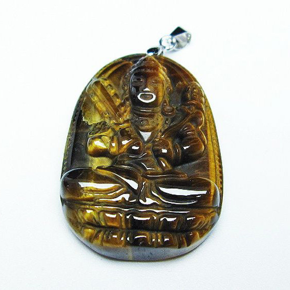 タイガーアイ ※黄虎目石 ペンダント[T277-1302]