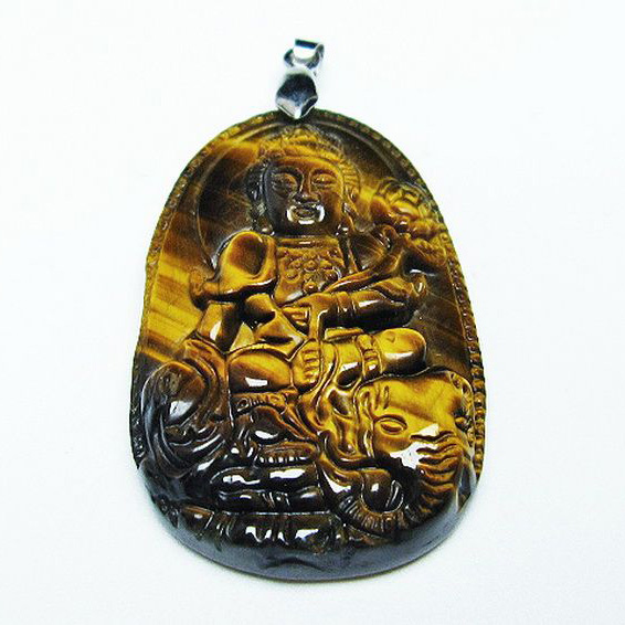 タイガーアイ ※黄虎目石 ペンダント[T277-1356]