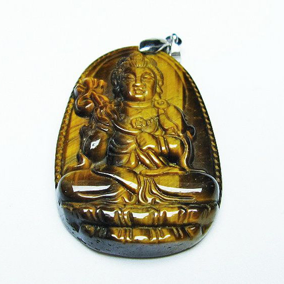 タイガーアイ ※黄虎目石 ペンダント[T277-1364]