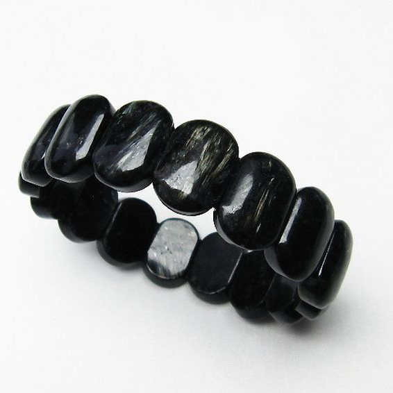 グロコフェン 藍閃石 バングル[T281-1594]