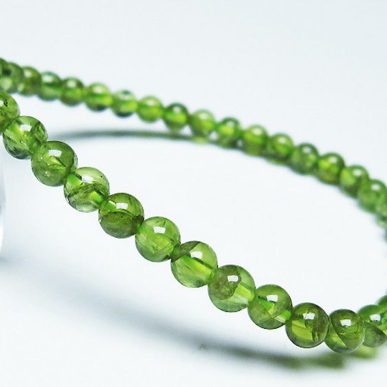 パワーストーン 天然石 ペリドットブレスレット5mm[T283-10000]