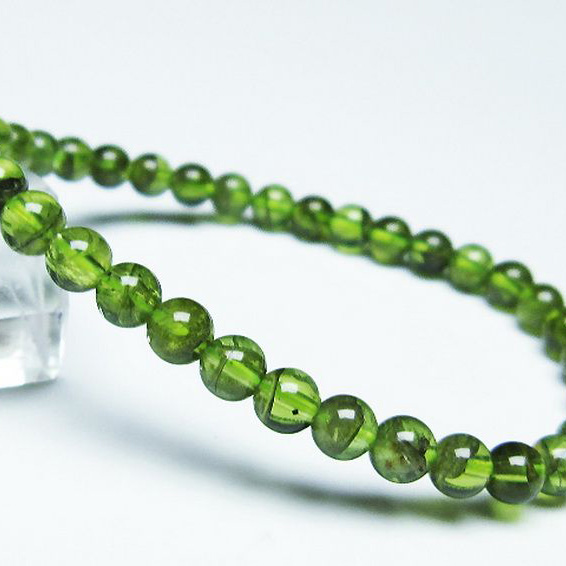 パワーストーン 天然石 ペリドットブレスレット5mm[T283-10009]