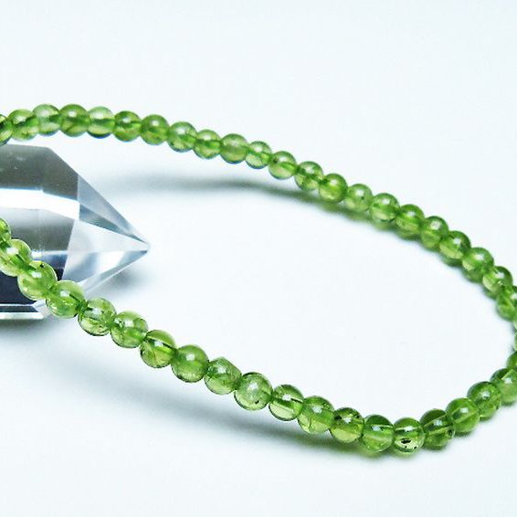 ペリドットブレスレット 4mm [T283-10604]