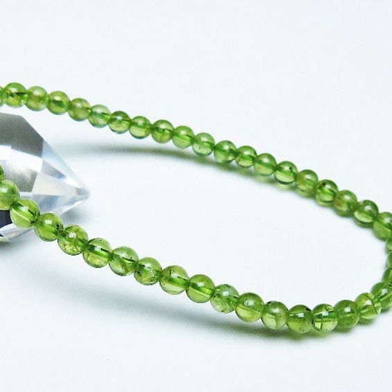 ペリドットブレスレット 4mm [T283-10624]