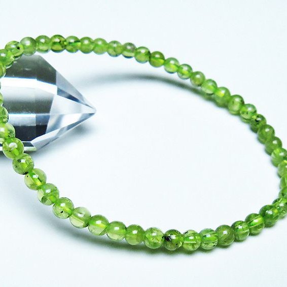 ペリドットブレスレット 4mm [T283-10702]