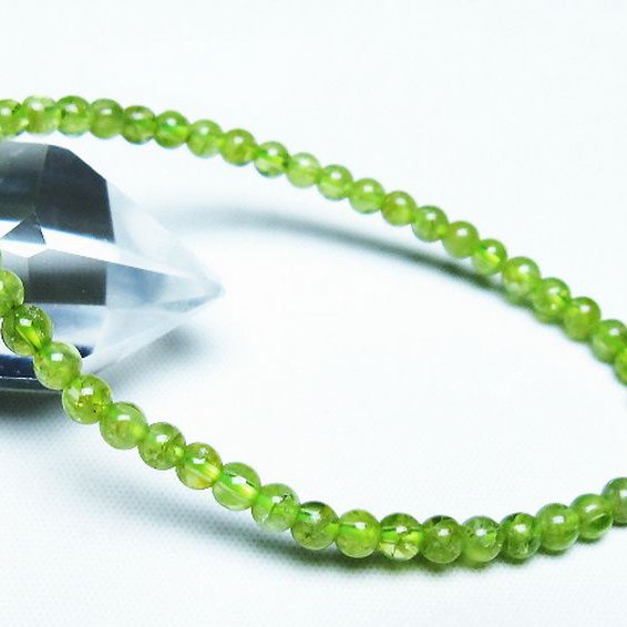 ペリドットブレスレット 4mm [T283-10820]