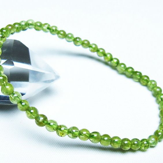 ペリドットブレスレット 4mm [T283-10846]