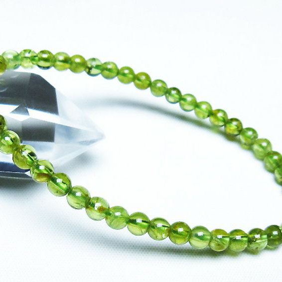 ペリドットブレスレット 5mm [T283-10901]