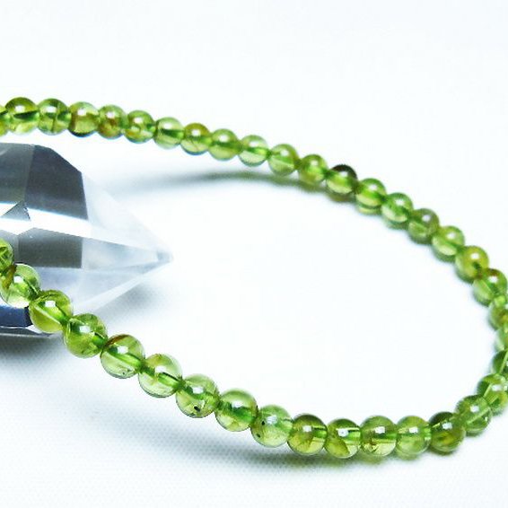 ペリドットブレスレット 5mm [T283-10905]